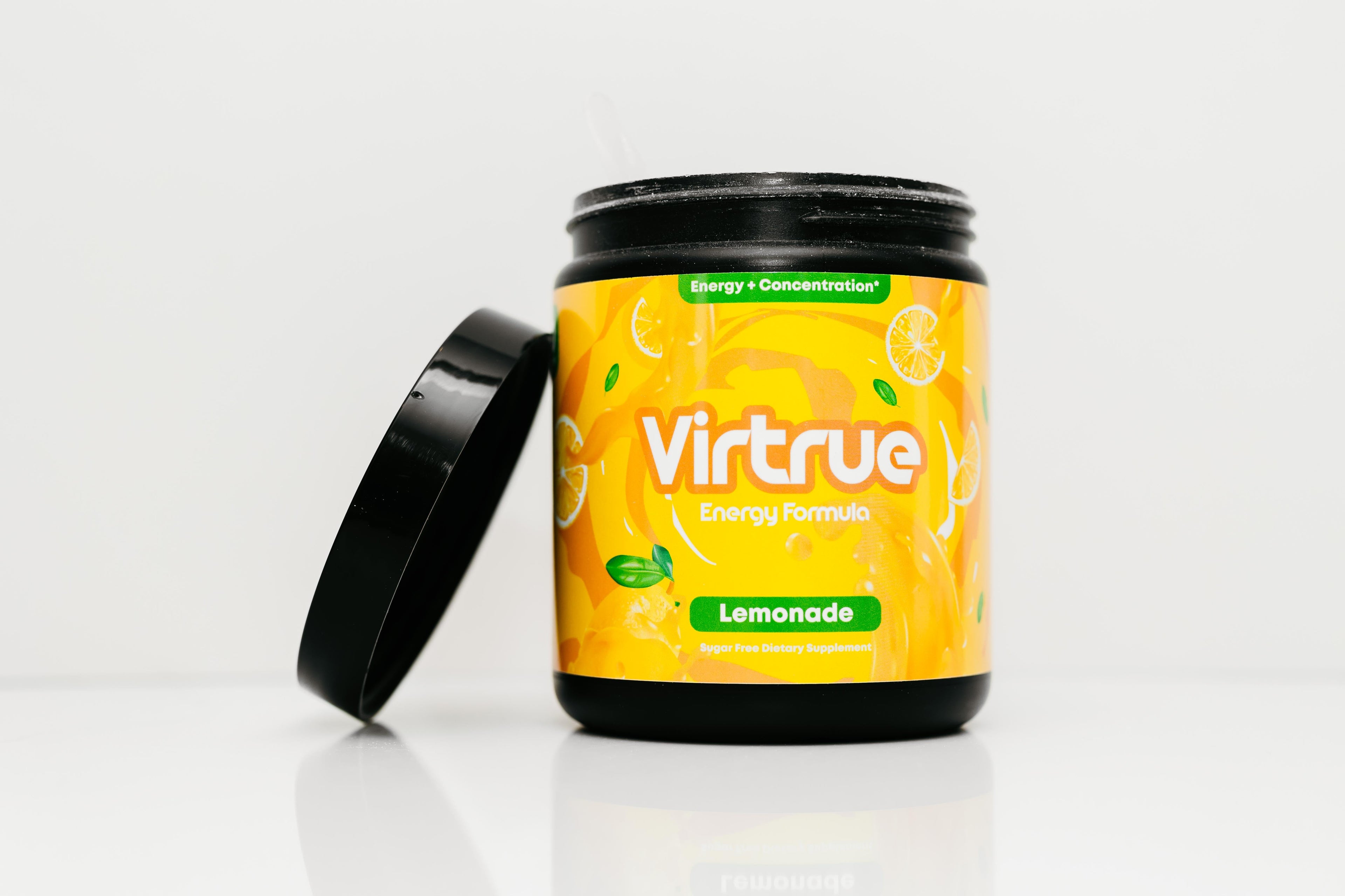 Lemonade Pre-Workout Energy Powder + Focus Boost & Hydration | Sugar Free by Virtrue