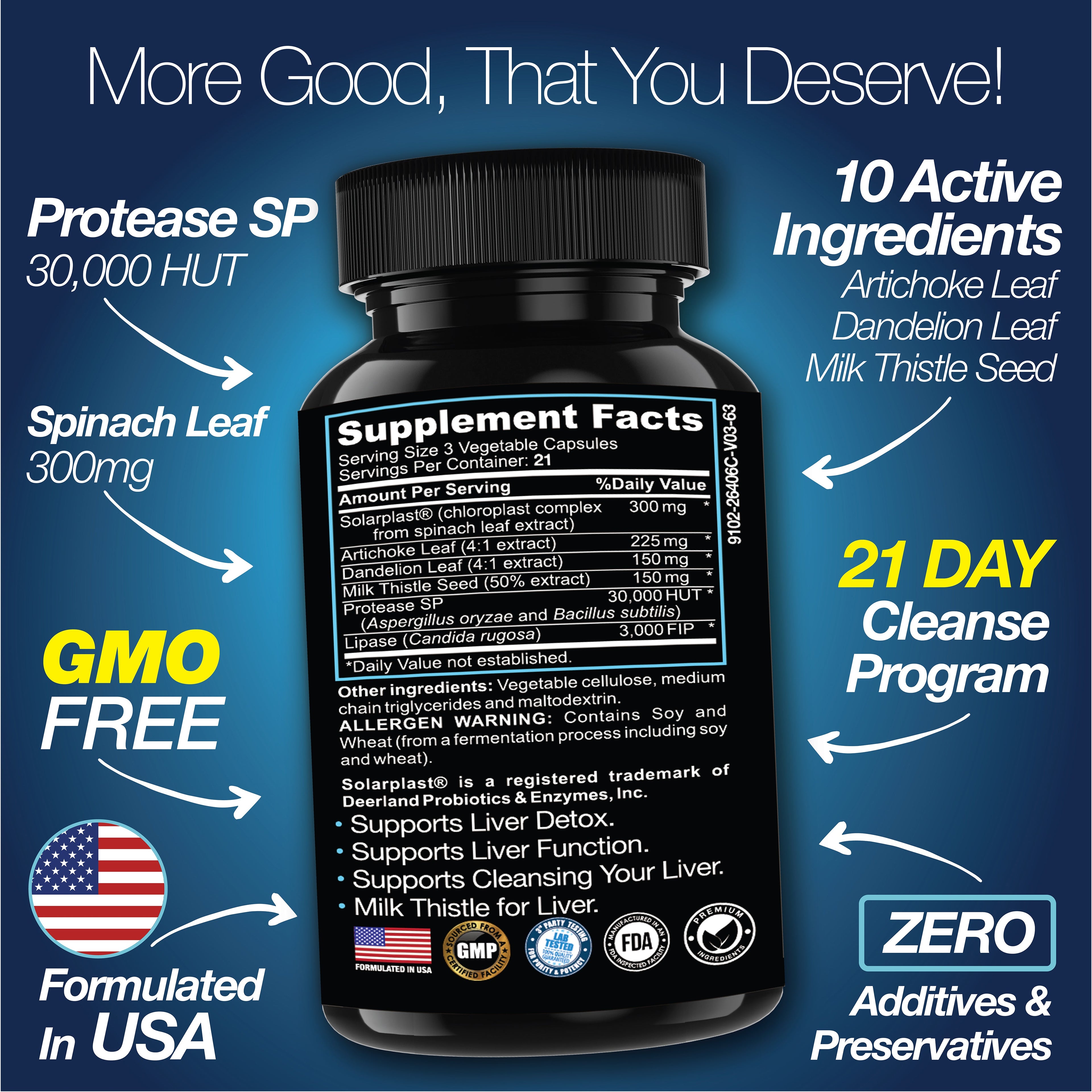 Liver Cleanse Detox & Repair - 21 Day Cleanse - Natural Liver Support Supplement with Milk Thistle by Saint Mingiano - Supplements & Wellness Dedicated to Holistic Health