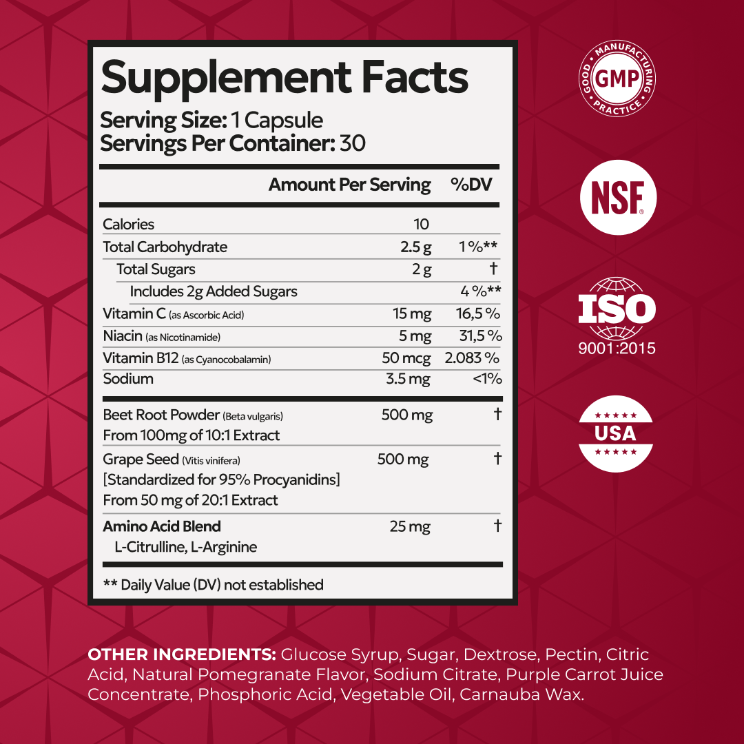 Cardiovascular Support Beet Root + by RevitMe by RevitMe - Supplements Store