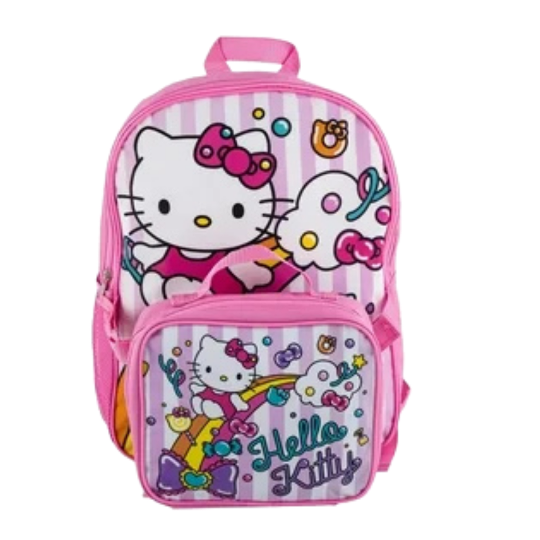 Hello Kitty Backpack with Lunch Bag (set) by Farmacias Savia
