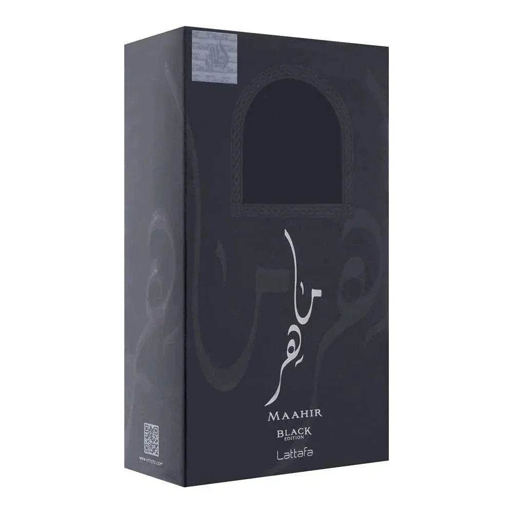Maahir Black Edition By Lattafa For Unisex 3.3oz EDP Spray by perfumesandrea