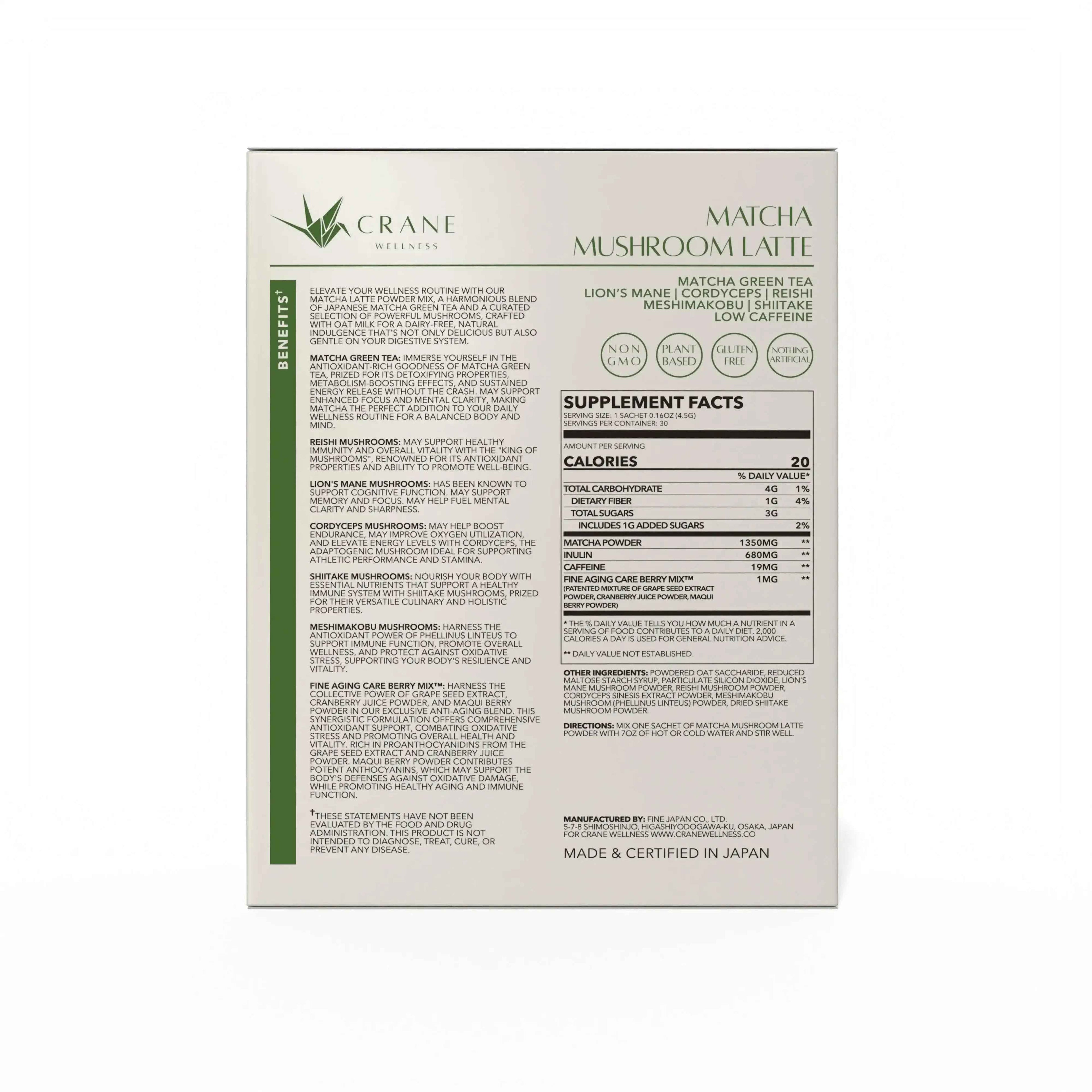 Matcha & Glow Bundle by Crane Wellness