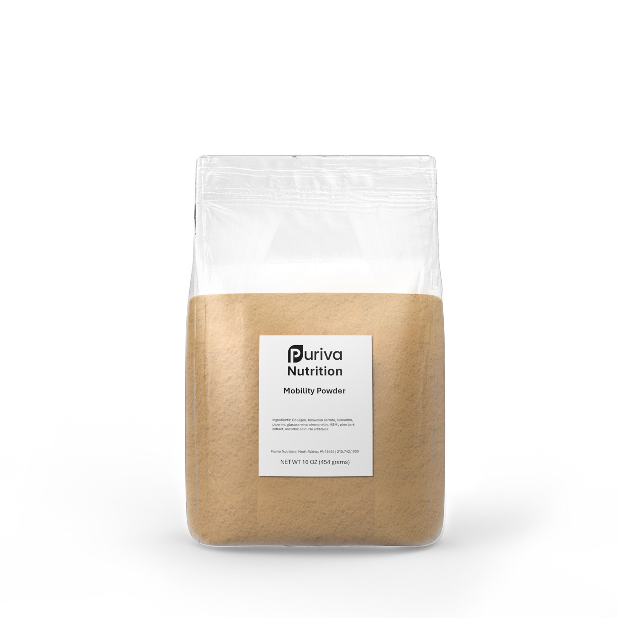 Mobility powder, 1 pound, Puriva Nutrition by Puriva Nutrition