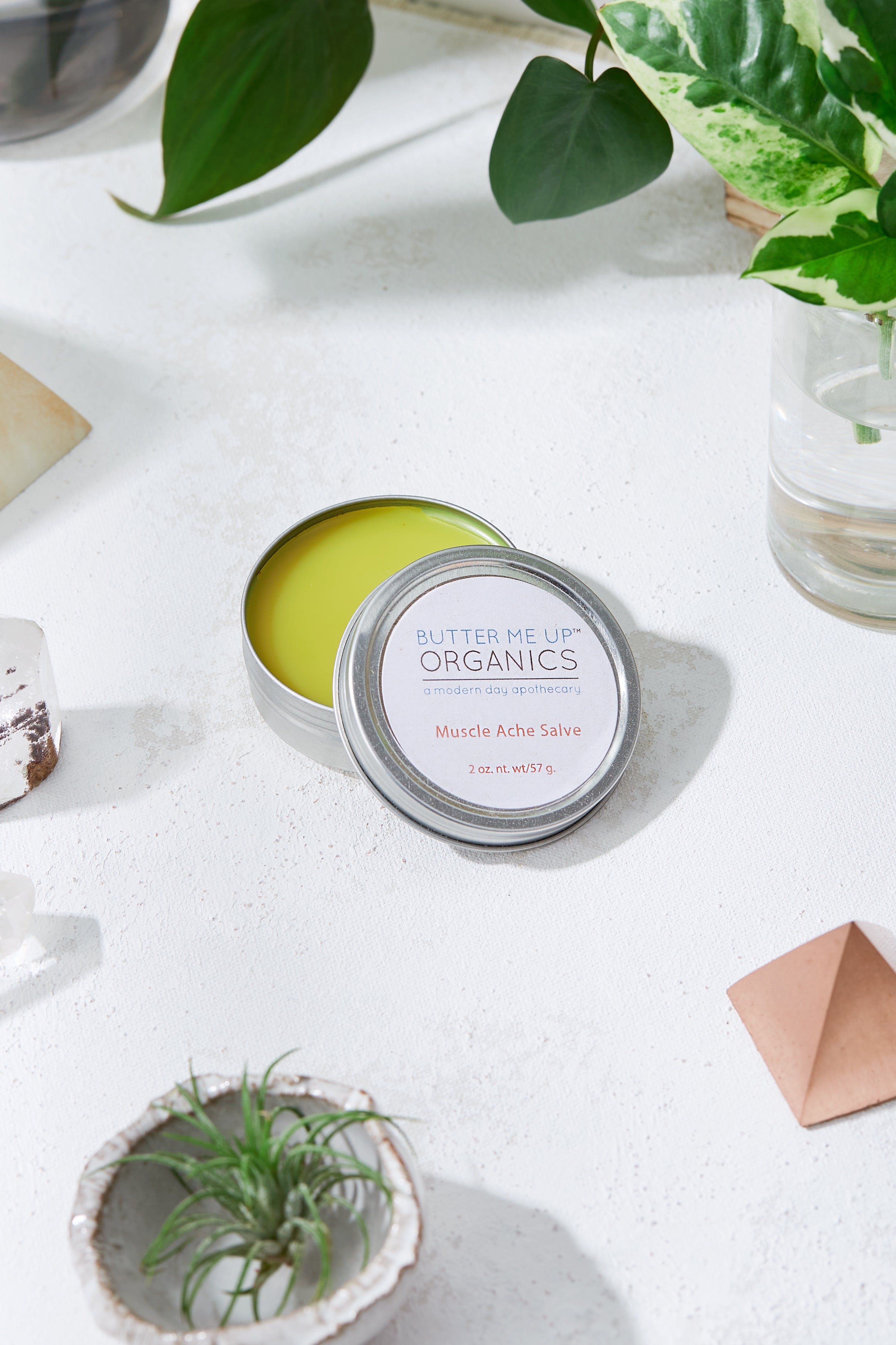 Organic Muscle Ache Salve w/ Cayenne / ZERO WASTE / Plastic Free by Butter Me Up Organics
