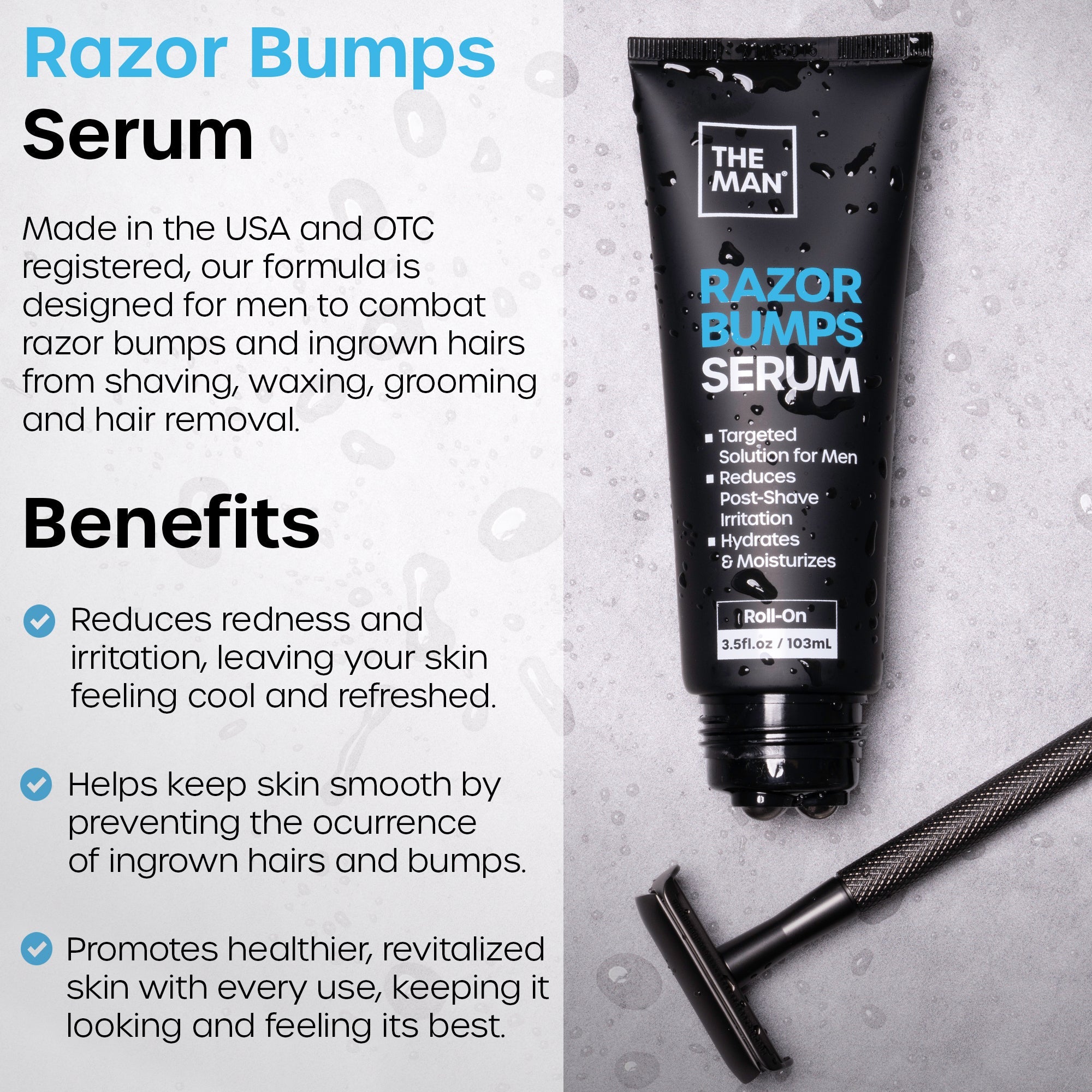 The Man Razor Bumps Serum by Vanibiss
