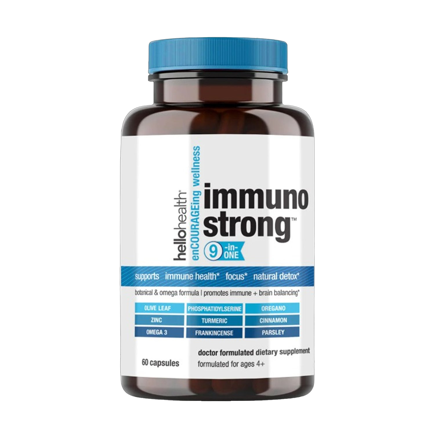 9-in-1 Immune Support Natural & Detox capsules by hellohealth