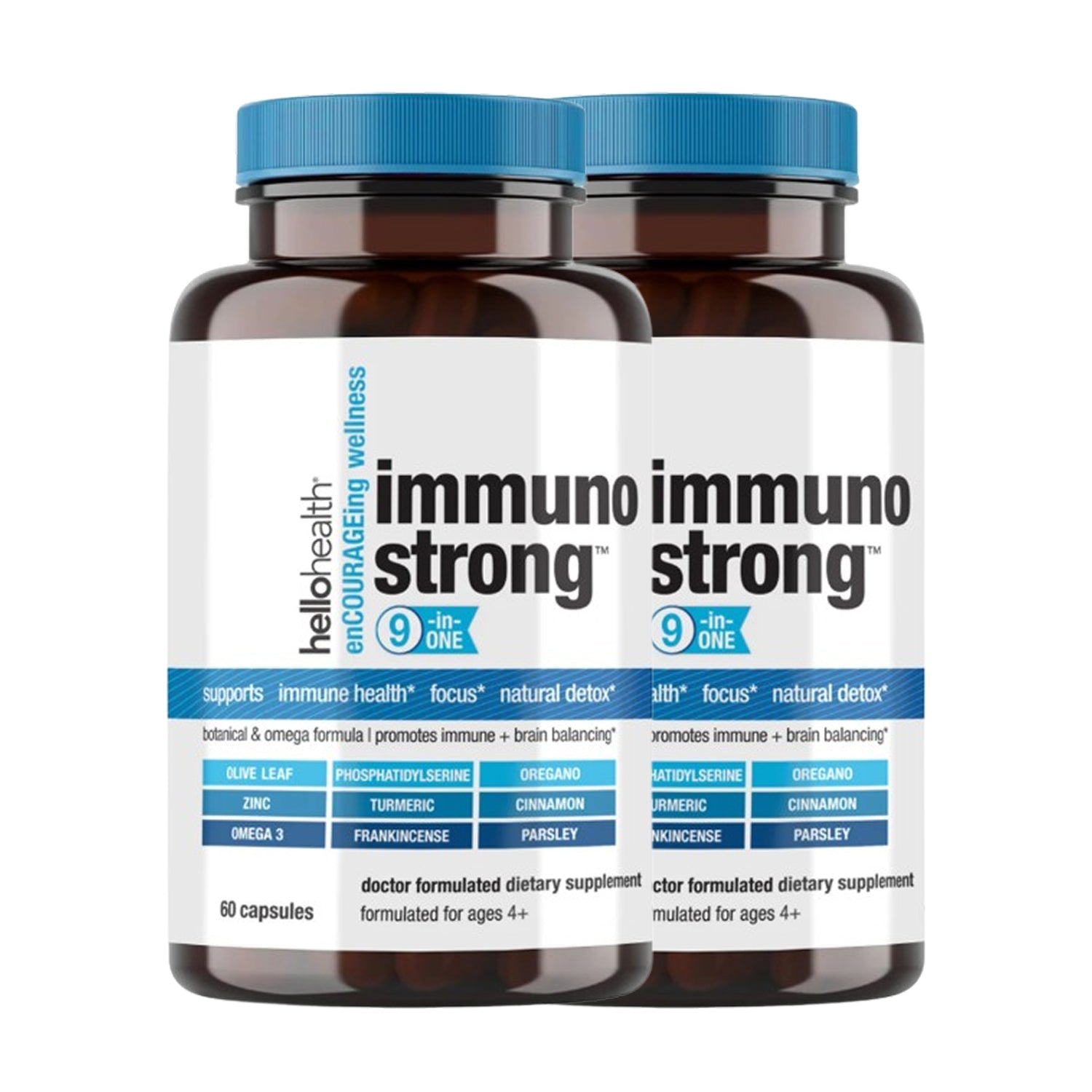 9-in-1 Immune Support Natural & Detox capsules by hellohealth