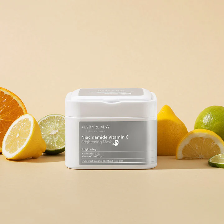 MARY & MAY - Niacinamide Vitamin C Brightening Mask 30pcs by HanBeauty