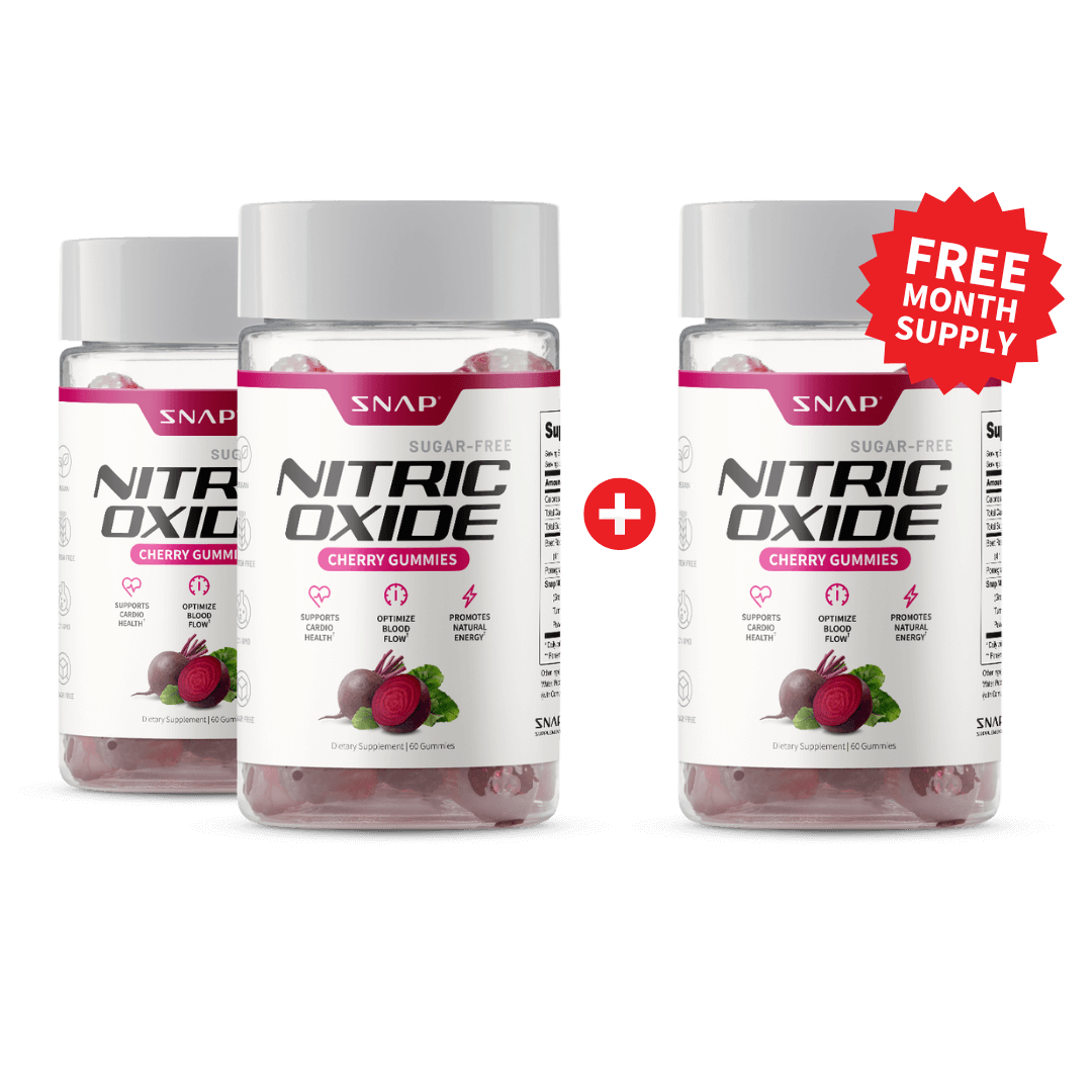 Nitric Oxide Gummies - Cherry Flavor - Buy 2 Get 1 FREE! by Snap Supplements