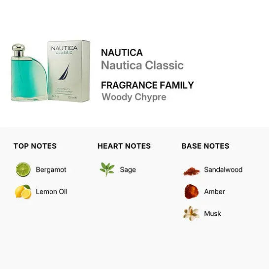 Nautica Classic 3.4 oz M Eau De Toilette Spray by perfumesandrea