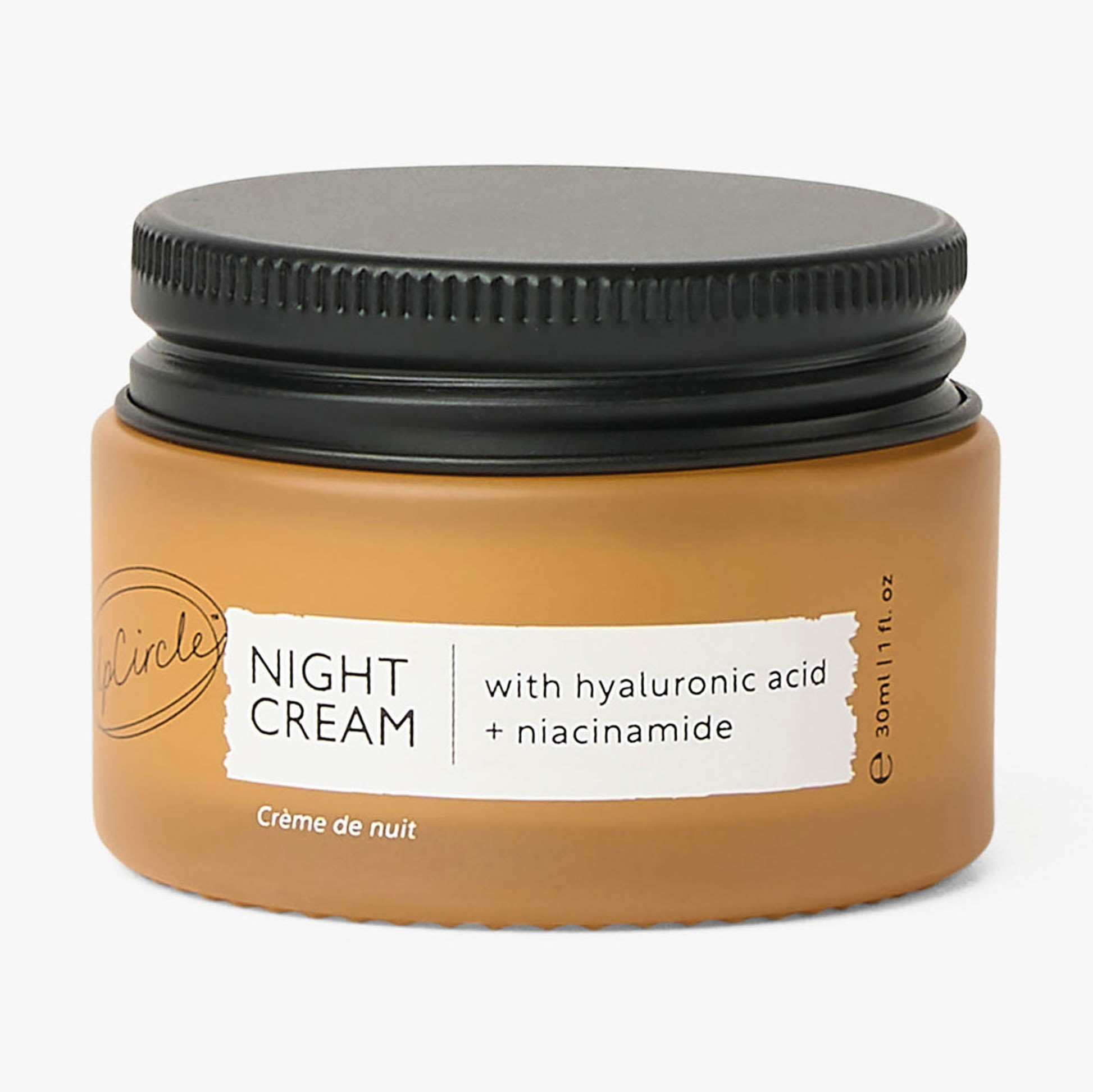 Night Cream with Hyaluronic Acid + Niacinamide - Travel Size by UpCircle