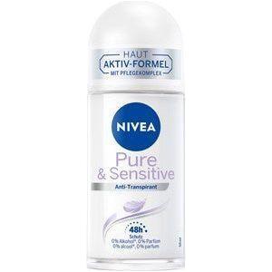 Nivea Pure & Sensitive 48h Anti-Transpirant Roll-On 50ml by Pasteur Pharmacy