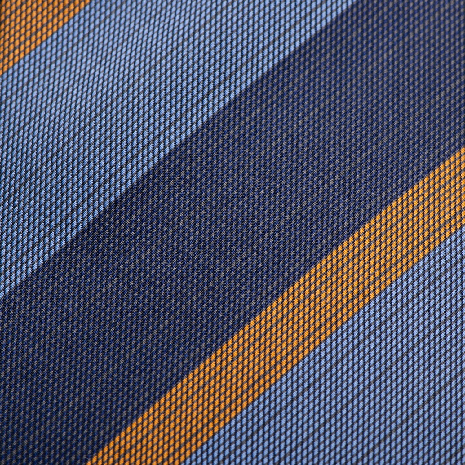 The Andrew Tie (Blue Orange Stripe Men&