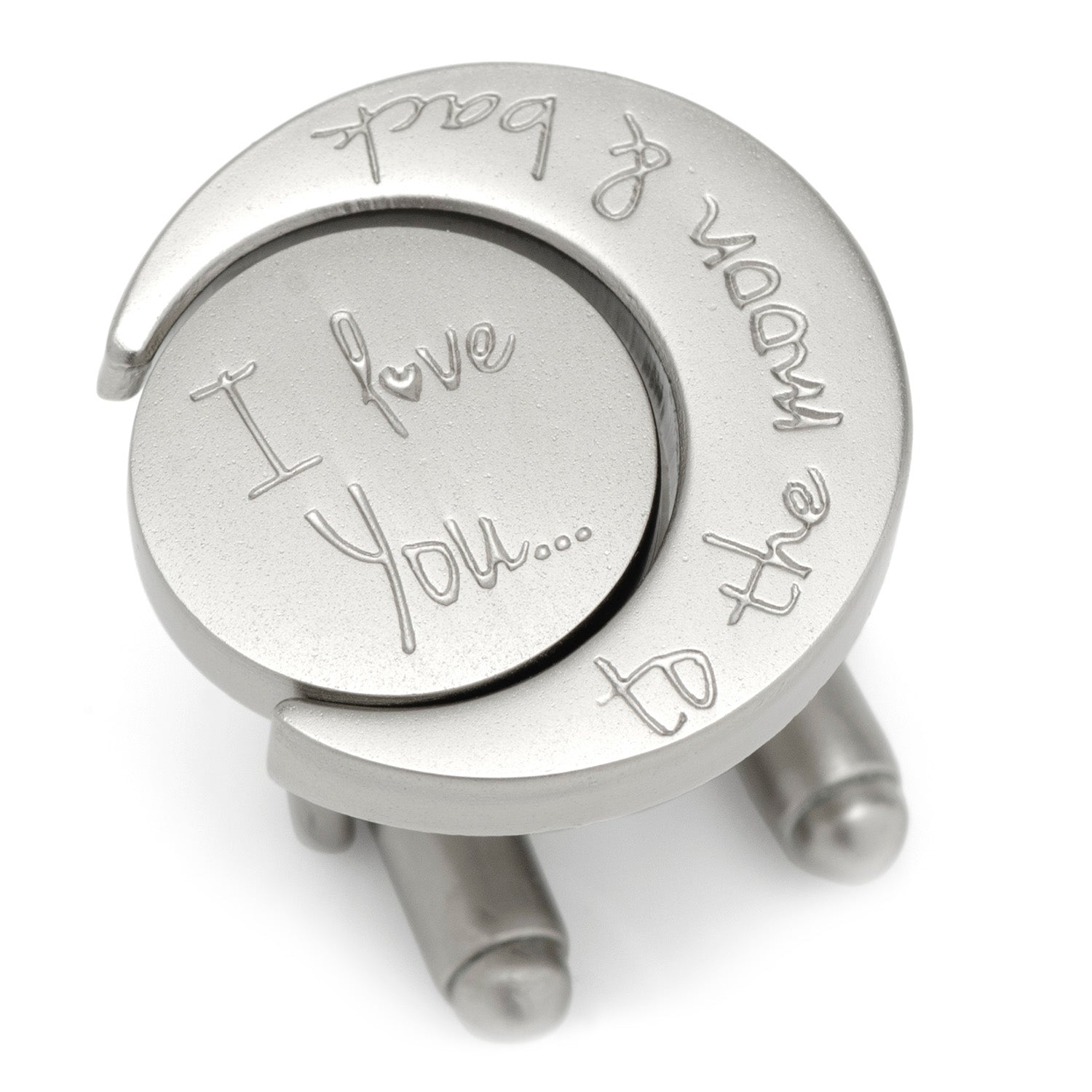 Love You to the Moon and Back Cufflinks by Cufflinks.com