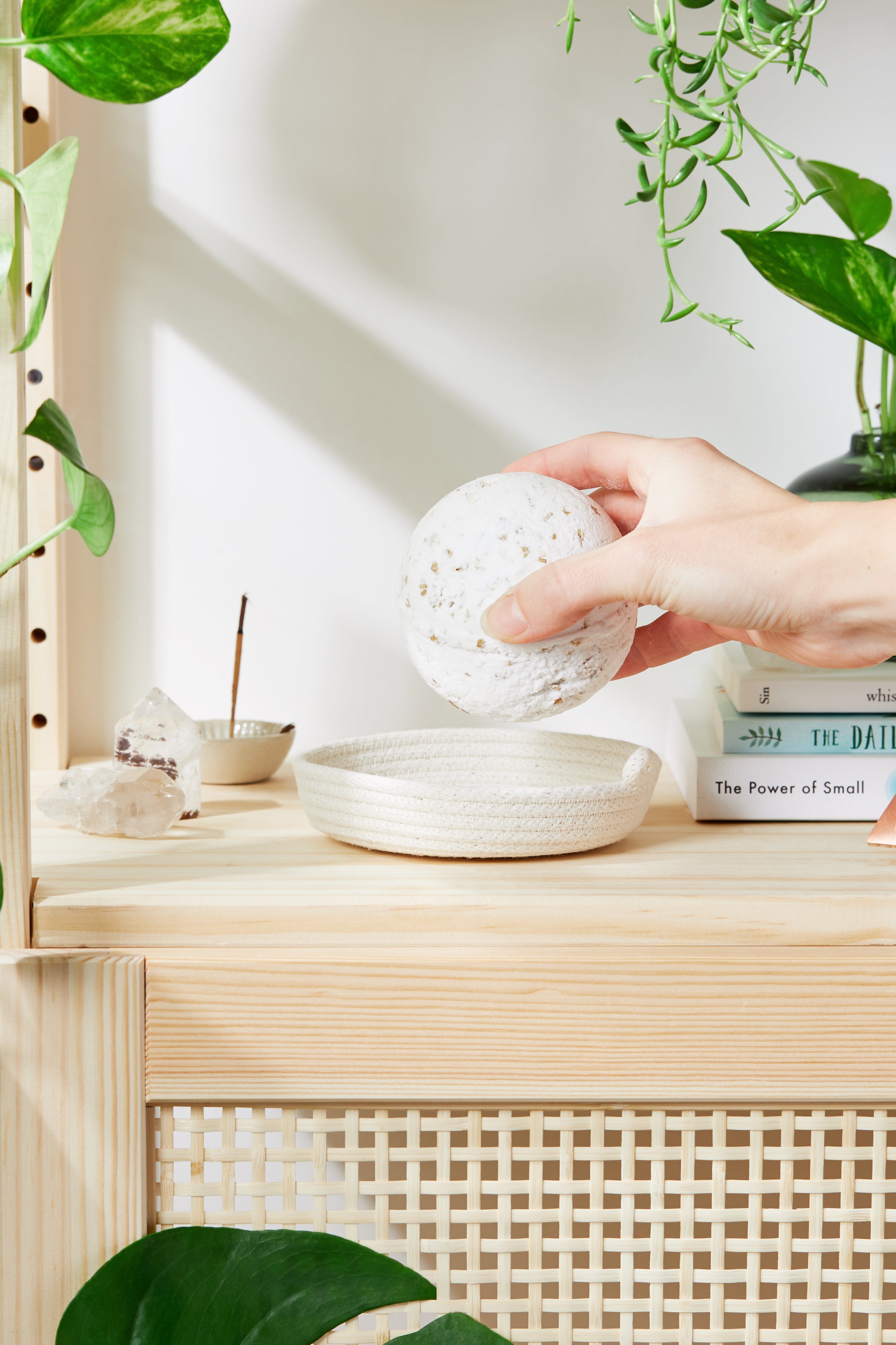 Organic Bath Bomb / Oat N Honey Extra Large Bath Fizz by Butter Me Up Organics