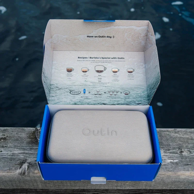 Nano Portable Espresso Machine Set (Ocean Blue) by OutIn