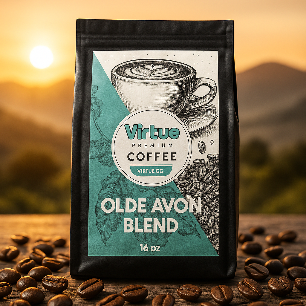 Decaf Coffee – 16oz | Full Flavor No Jitters , Small Batch, Expertly Roasted by Virtrue