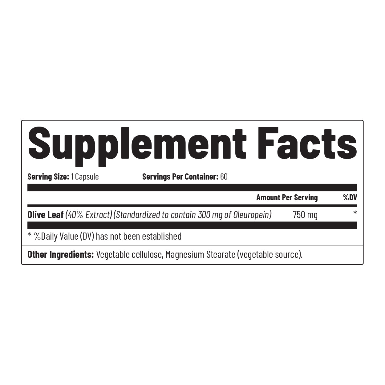 High-Potency Olive Leaf Extract Oleuropein by Snap Supplements