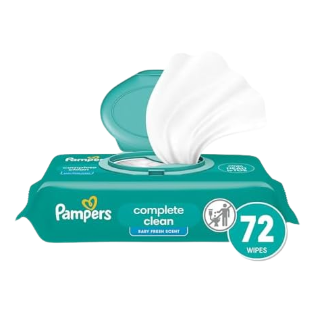 Pampers Baby Wipes Clean (72 count) by Farmacias Savia