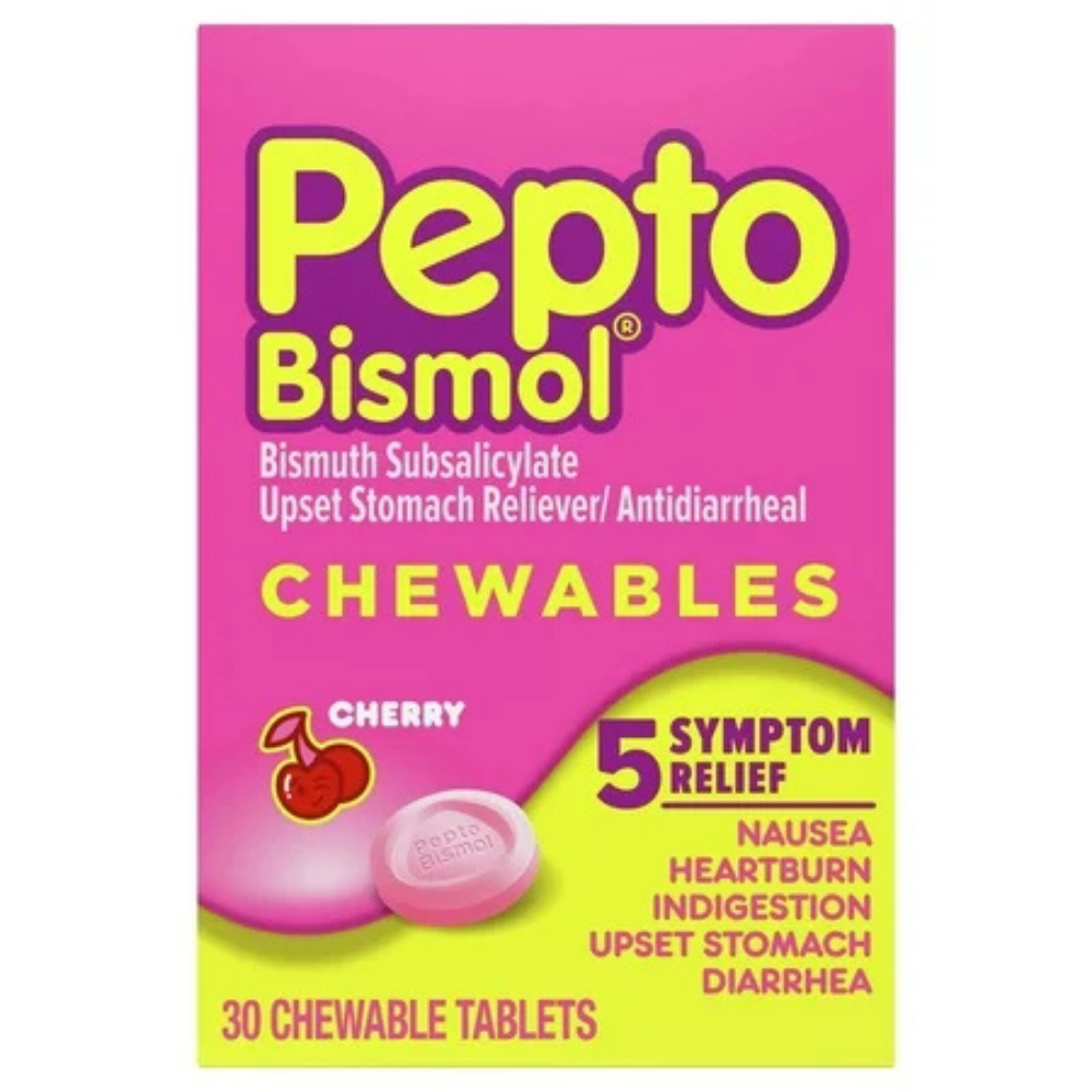 Pepto Bismol Chewable Tablets (30 ct) by Farmacias Savia