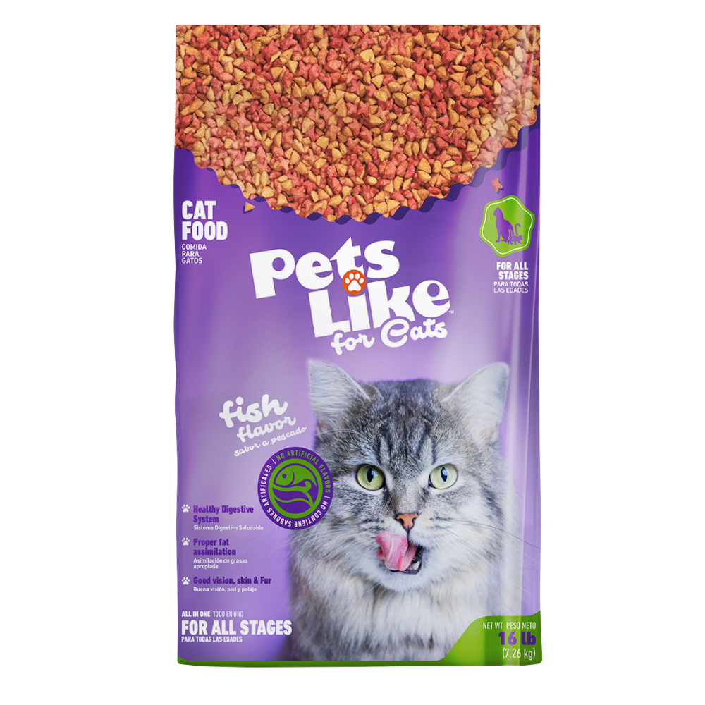 Pets Like Dry Cat Food (16 lb) by Farmacias Savia