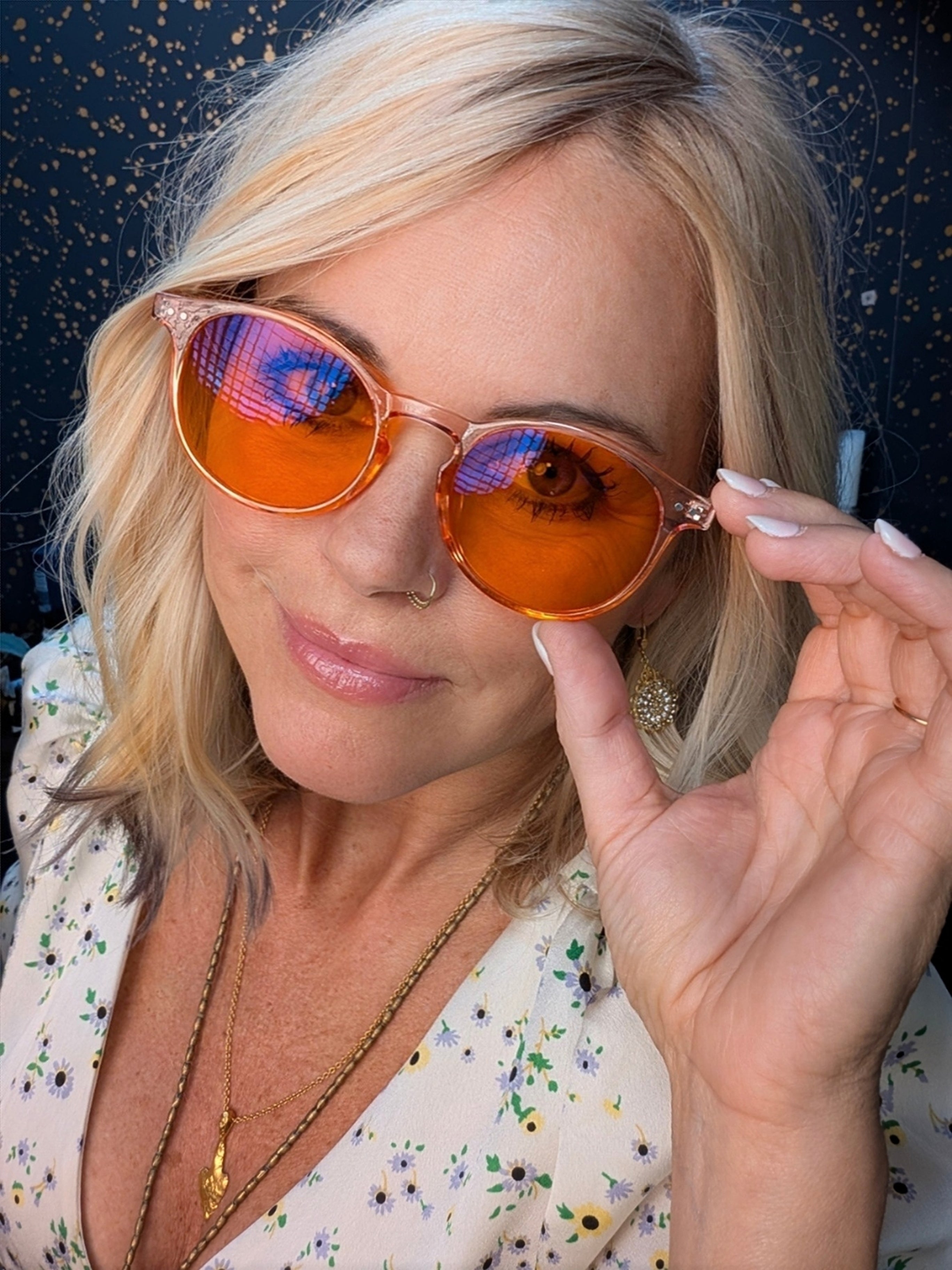 Rose Quartz Blue Light Blocking Glasses - DreamWalkerz Crystal Collection by DreamWalkerz