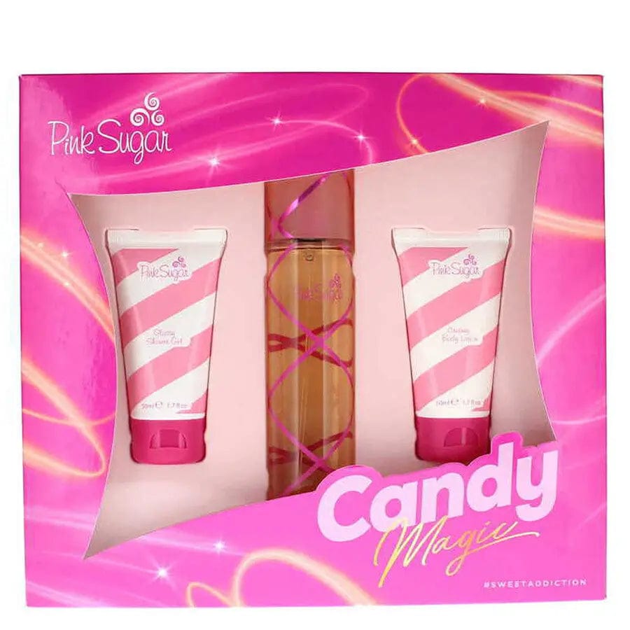 Pink Sugar Candy By Aquolina For Women 3Pcs Set EDT Spray by perfumesandrea