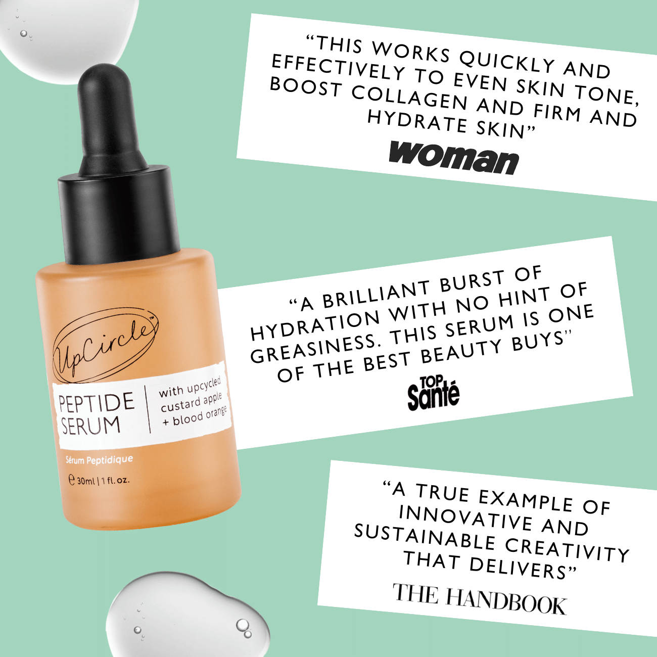 Peptide Serum with Custard Apple + Blood Orange by UpCircle
