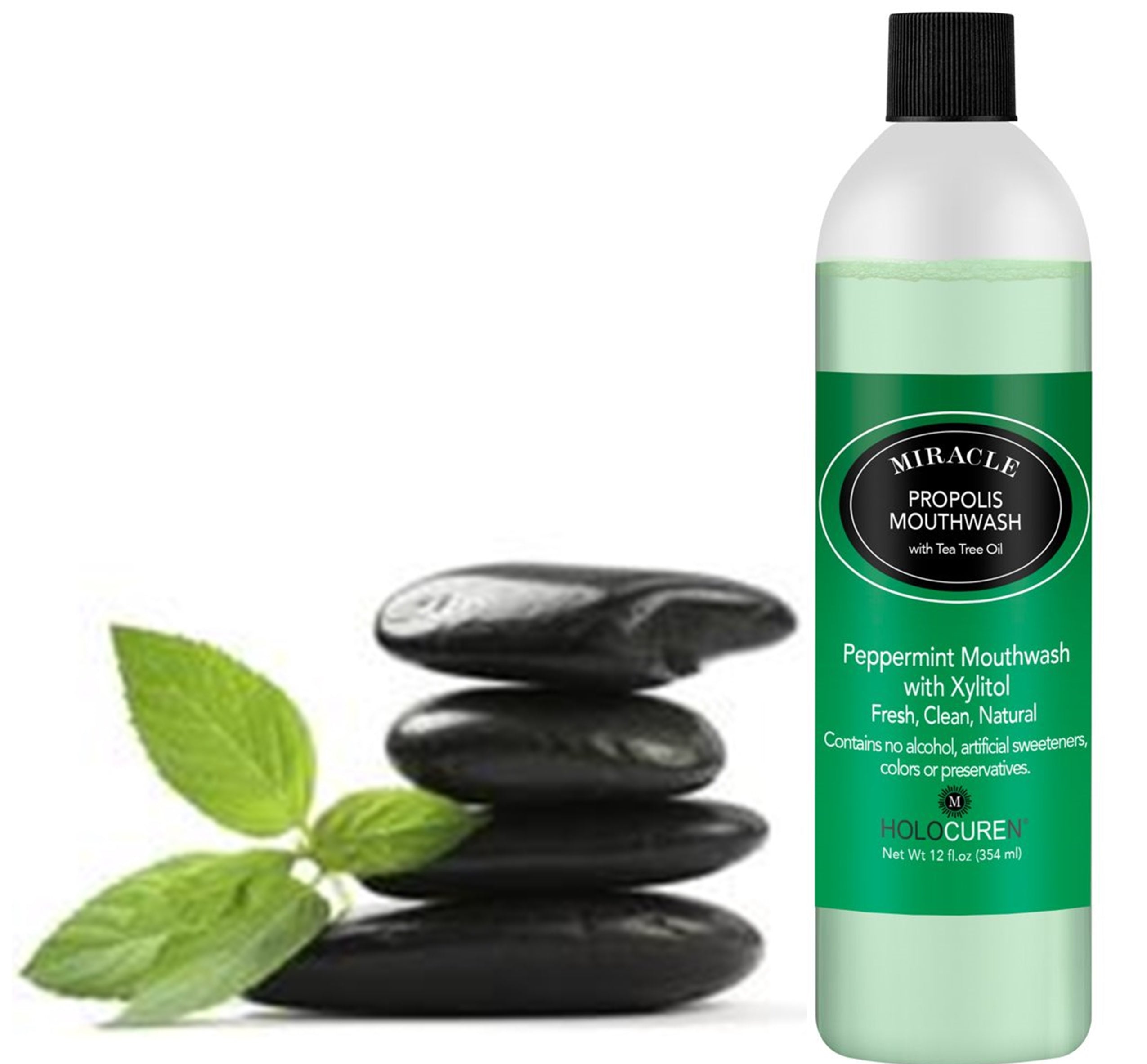 Miracle Propolis Mouth Wash with Natural Propolis & Tea Tree Oil, No Fluoride 12 oz by HOLOCUREN - Official Website