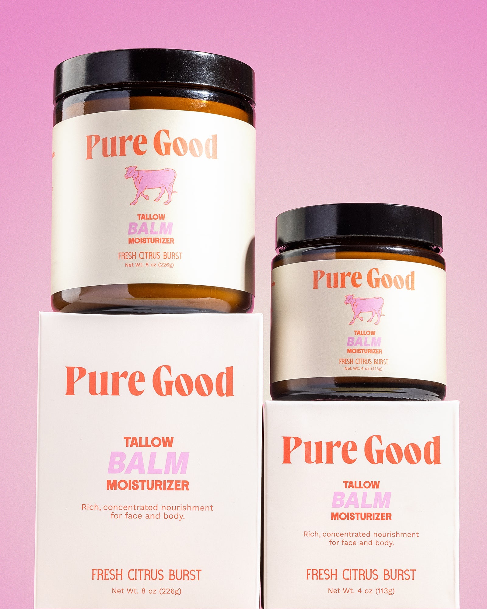 Fresh Citrus Burst Tallow Balm - Hydration and Vitamin C by Pure Good LLC