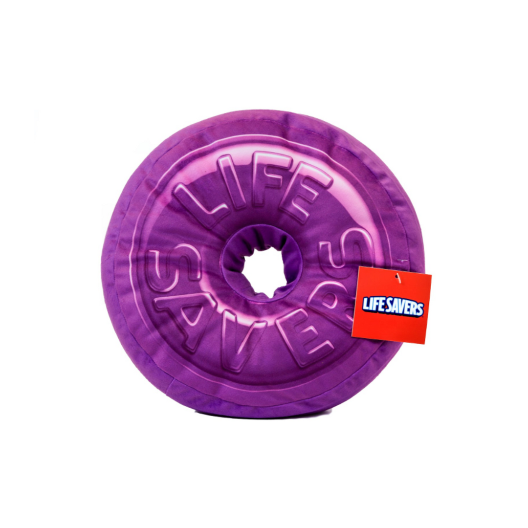 Round Pillow with Hole Lifesavers Purple by Farmacias Savia