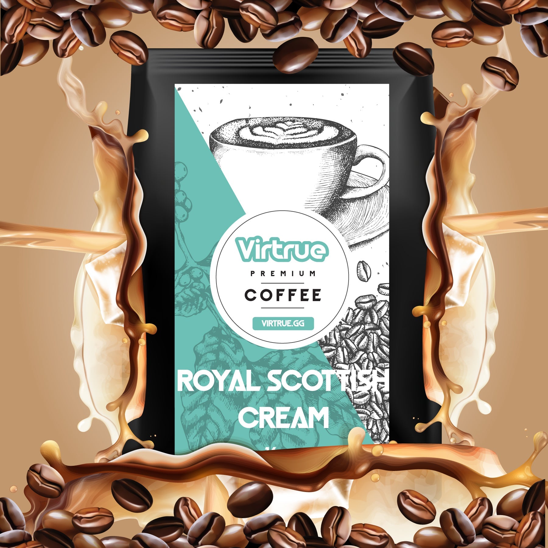Royal Scottish Creme Flavored Coffee – 16oz | Virtrue Premium by Virtrue