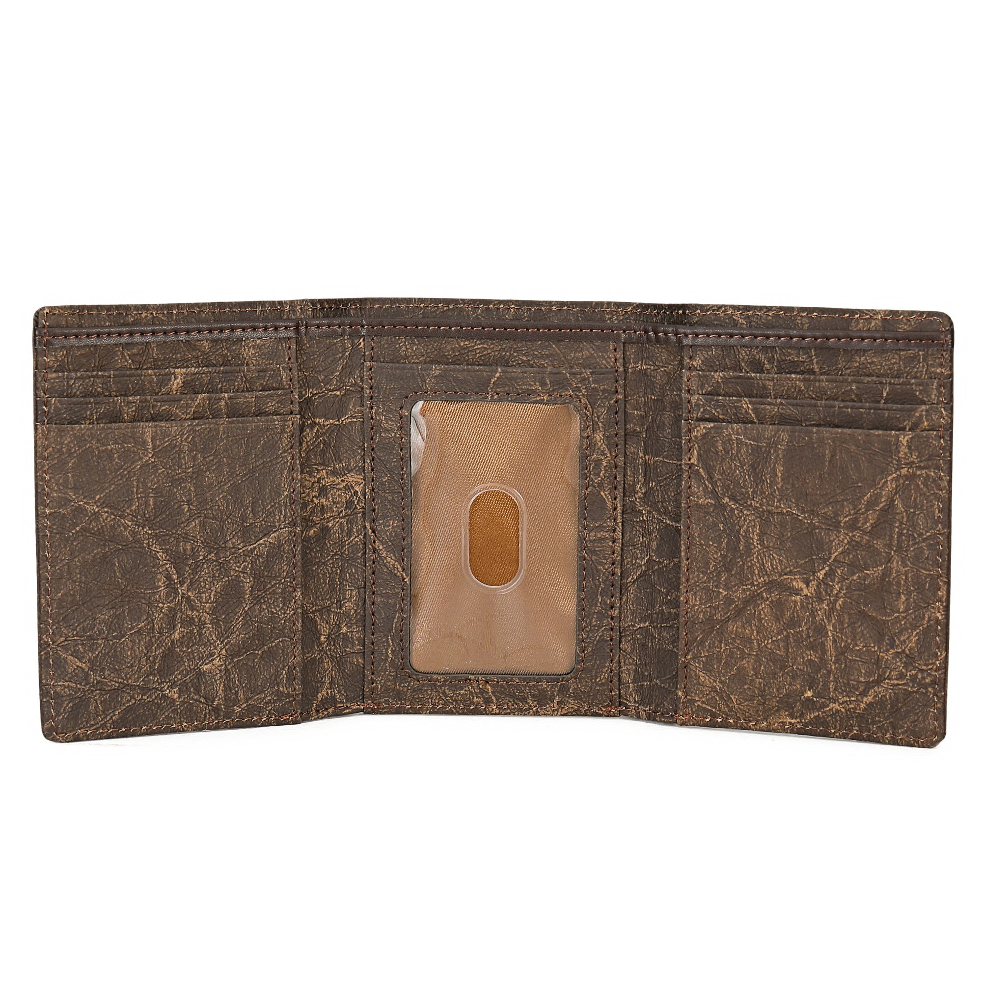 Italian Kraft Paper Sustainable Vegan Trifold Wallet by Doshi FCSA