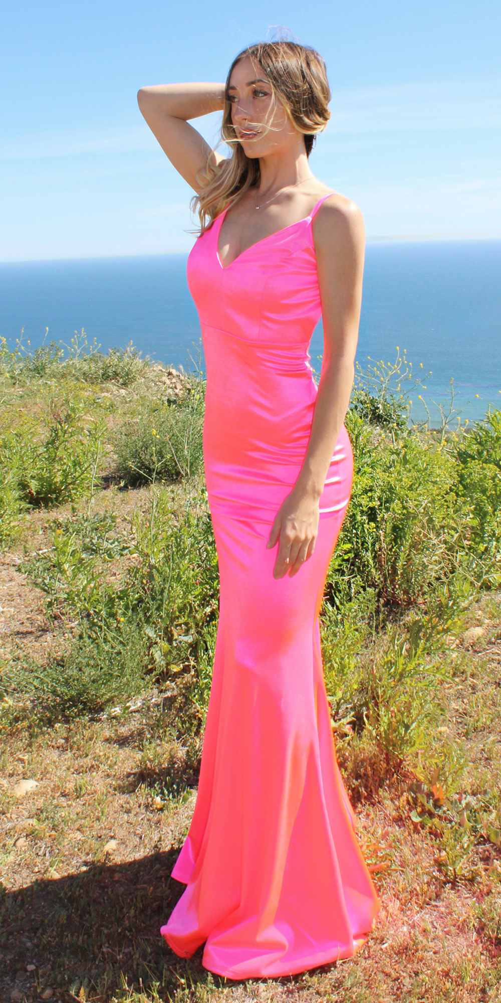 Astee SE016 Long Fitted Semi Formal Gown by Cinderella Divine by DiscountDressShop