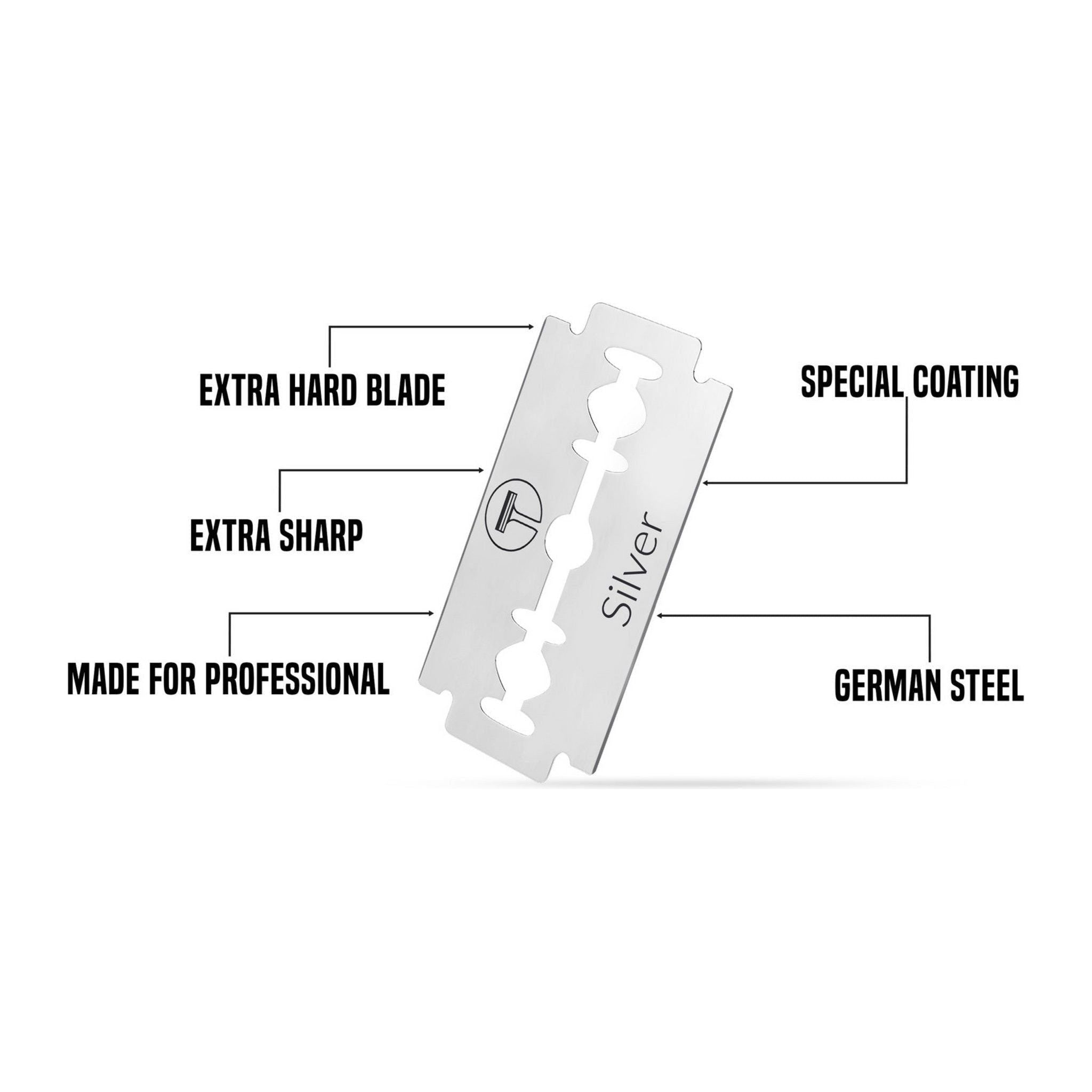 My-Blades Silver Double Edge Razor Blades 100 ct by Pasteur Pharmacy