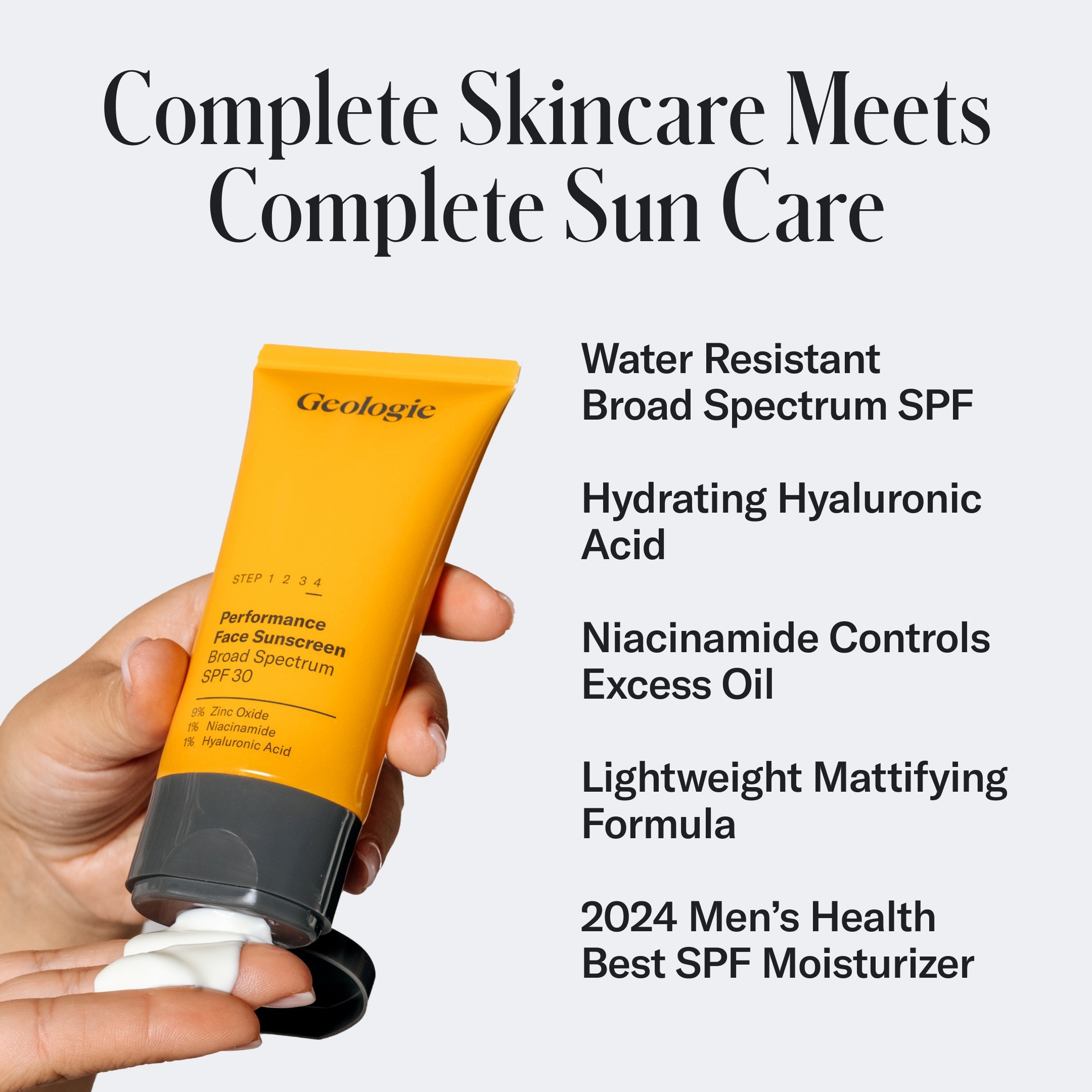 Broad-Spectrum SPF30 Face Sunscreen by Geologie