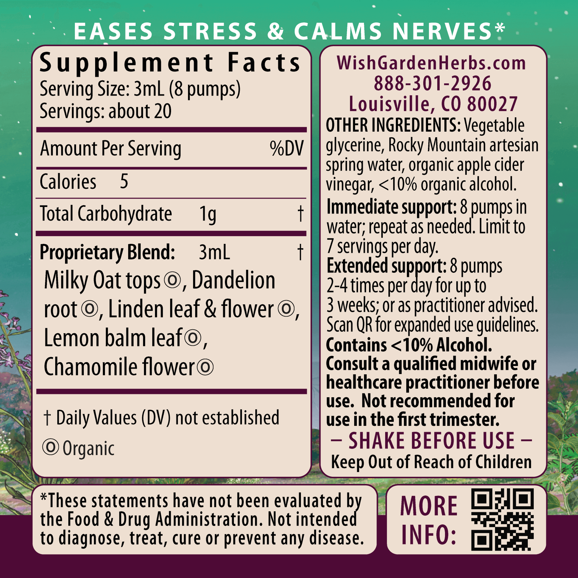 Stress Release, Tension Tamer for Pregnancy by WishGarden Herbs