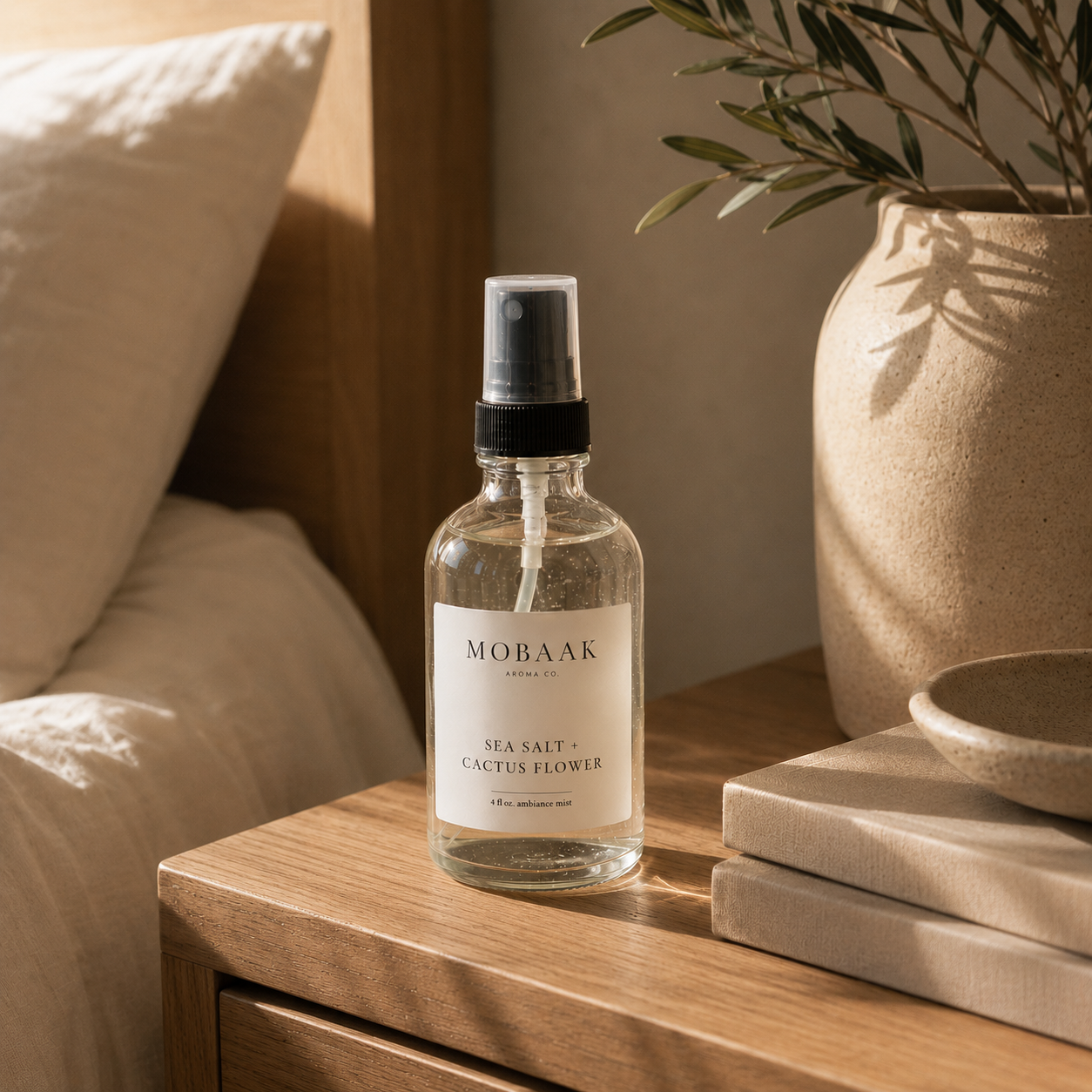 Sea Salt & Cactus Flower Ambiance Mist by Mobaak Aromatherapy Shoppe