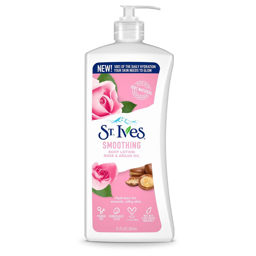 St. Ives Smoothing Body Lotion Rose & Argan Oil (21 oz) by Farmacias Savia