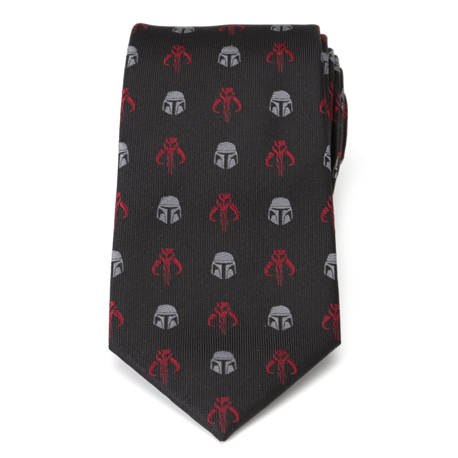 Star Wars Mandalorian and Mythosaur Red and Black Tie by Cufflinks.com