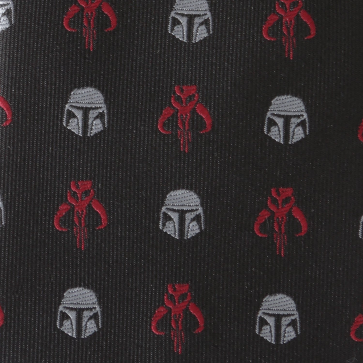 Star Wars Mandalorian and Mythosaur Red and Black Tie by Cufflinks.com