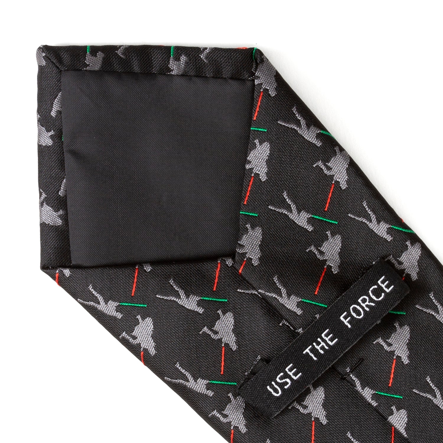 Star Wars Darth Vader and Luke Skywalker LIGHTSABER Battle Black Tie by Cufflinks.com