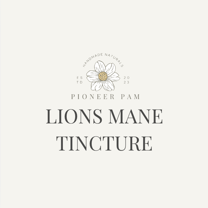 Lions Mane Tincture: Mood, Memory, Stress Support, Brain Health by Pioneer Pam