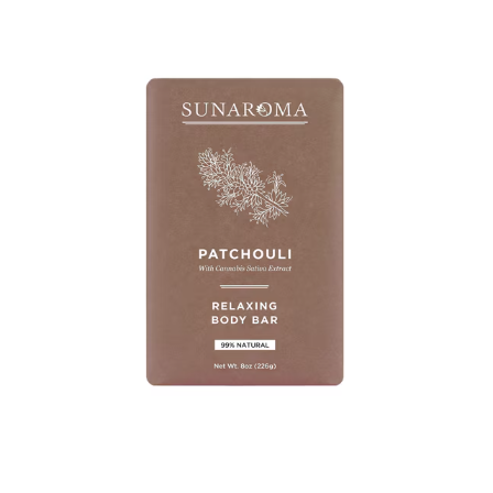Sunaroma Patchouli Oil Relaxing Body Bar Soap - 8 Oz by Pasteur Pharmacy