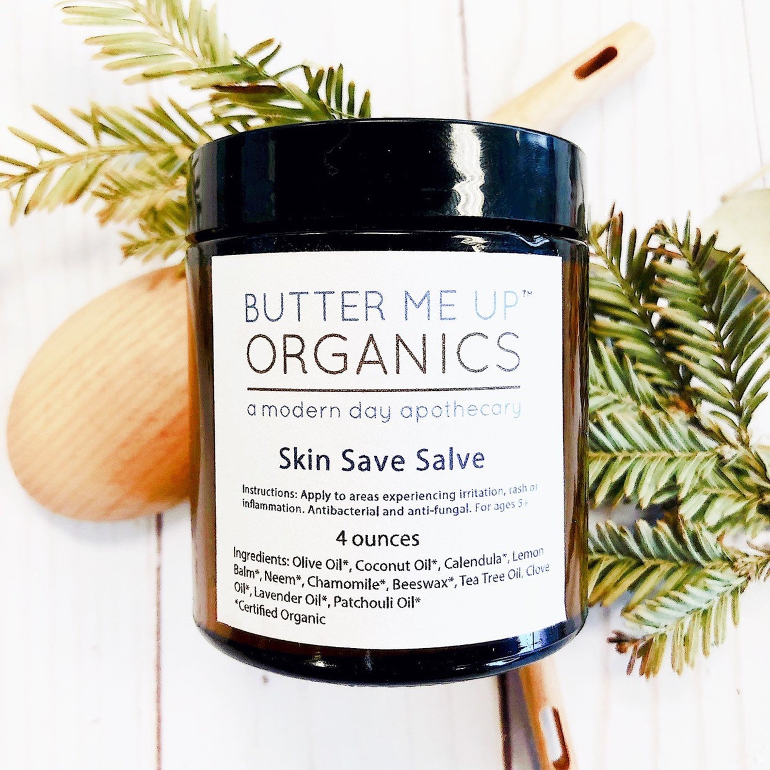 Skin Save Salve / Organic / Herbal Fungal Salve / Anti Fungal / Antibacterial by Butter Me Up Organics
