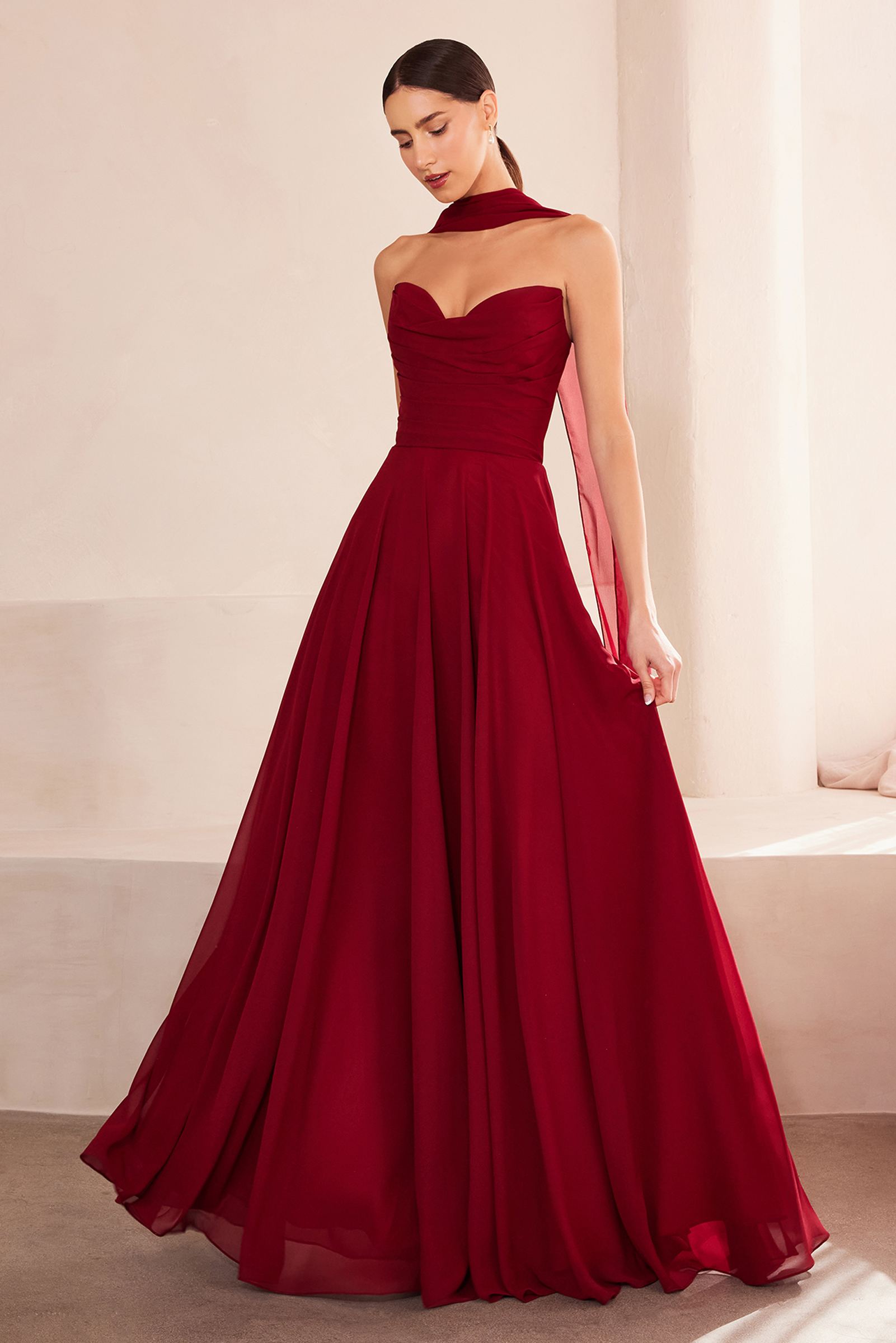 Ladivine Amoris T703 Dress Strapless A-Line Bridesmaid Gown by DiscountDressShop