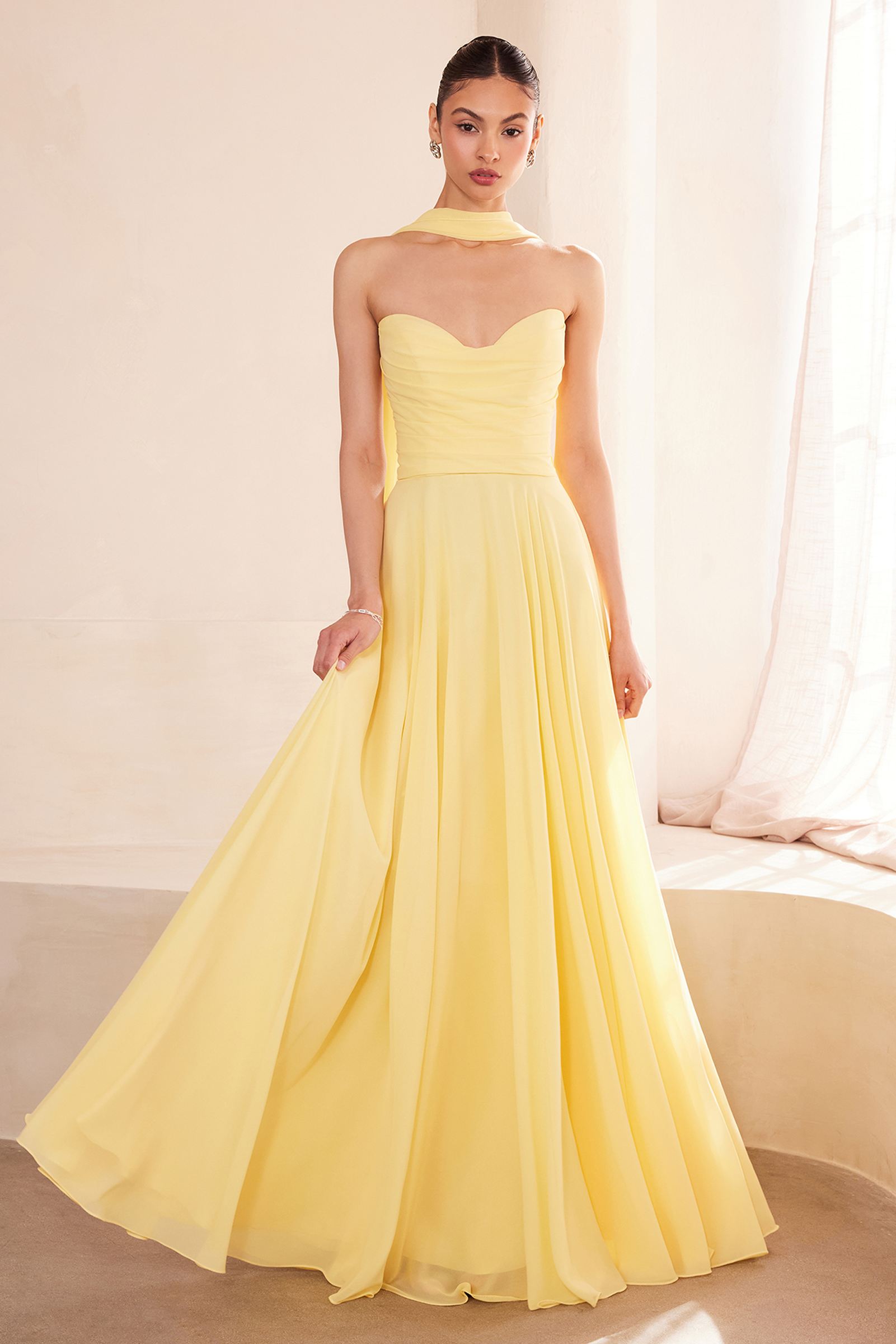 Ladivine Amoris T703 Dress Strapless A-Line Bridesmaid Gown by DiscountDressShop