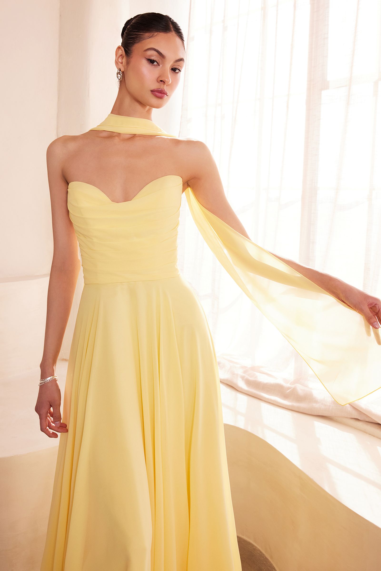 Ladivine Amoris T703 Dress Strapless A-Line Bridesmaid Gown by DiscountDressShop