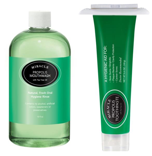Holocuren Miracle Propolis Toothpaste 2-Pack, Tea Tree Oil, Fluoride-Free, 12.8 oz (2 x 6.4 oz) by HOLOCUREN - Official Website
