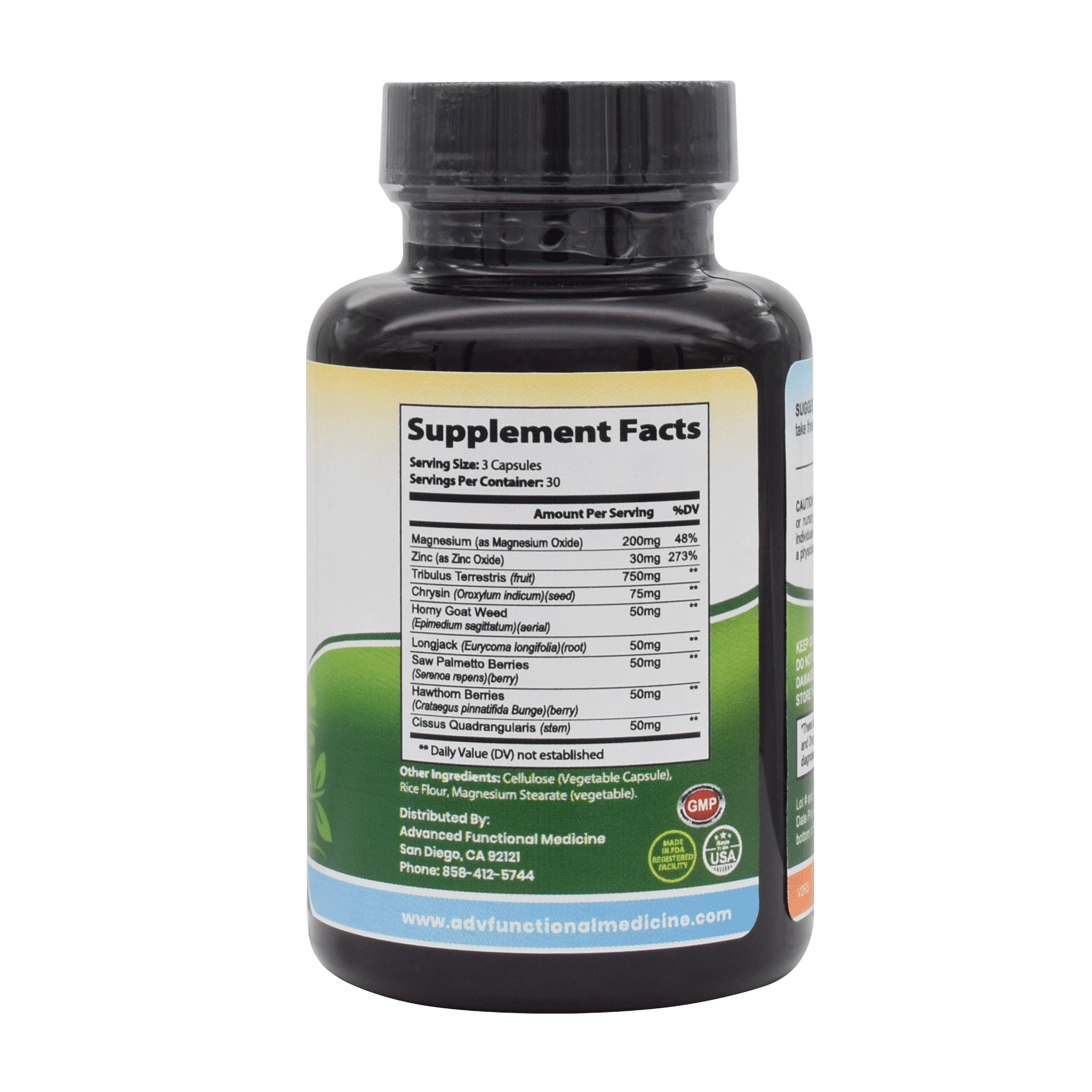 Male Vitality Support Package (Ultimate E.D. and testosterone support for men) by Advanced Functional Medicine Supplements